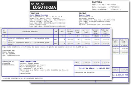 Exemplu factura